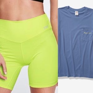 Pink Victoria’s Secrets Set-Top And Tights